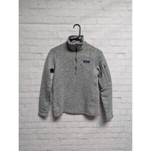 Patagonia Women's Gray Quarter-Zip Fleece Sweater